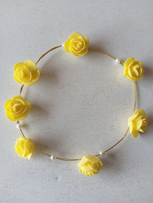 Yellow Rose Flower Headband – Elegant Floral Hair Accessory Happy Birthday