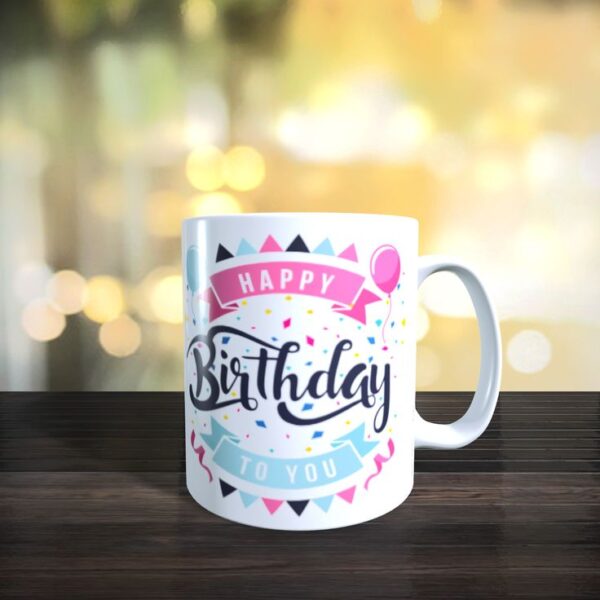 Happy BirthDay Mug White Ceramic Photo Mug | Personalized Coffee Mug